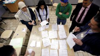 Votes are counted in Algiers, Algeria, May 4, 2017