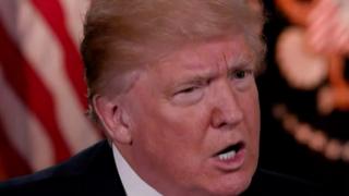 米NBCテレビに出演し、自分は捜査対象ではないと強調したトランプ米大統領