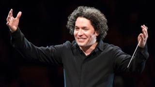 Gustavo Dudamel en escena.