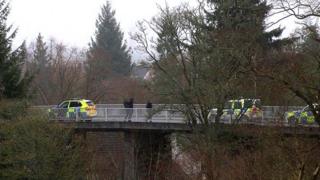 Police at scene