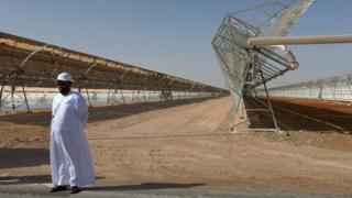 Shams 1, Concentrated Solar Power plant, in al-Gharibiyah Abu Dhabi (17 March 2013)