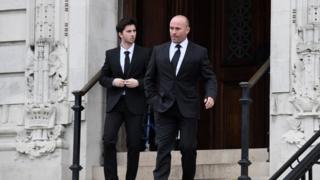 Dale Pike (l) and his father Jonathan Pike (r)