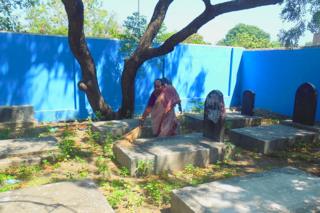 Cementerio judío en Chennai, India.