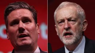 Keir Starmer and Jeremy Corbyn