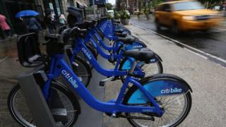 Citi Bike docking station in New York (28 May 2013)