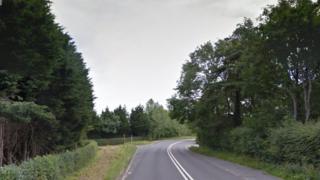 The scene of the crash
