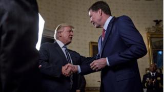 Prezida Trump baramukanya na James Comey mu nama