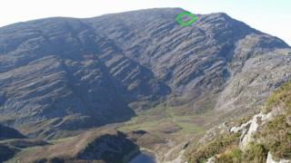 Safle'r ddamwain yn y Rhinogydd