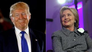 トランプ、クリントン両氏はそれぞれ共和党、民主党の最有力候補となっている