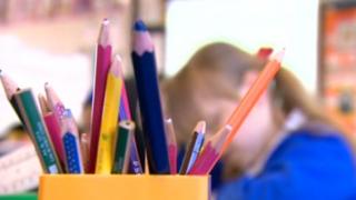 Pupil at school