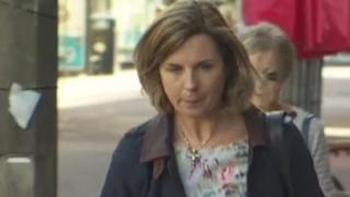 Fiona Barnes arrives in court
