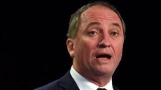 Australian deputy prime minister Barnaby Joyce