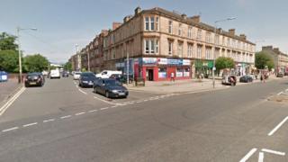 Paisley Road West close to Midlock Street