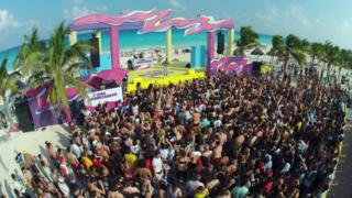 Spring break in Cancun in 2014