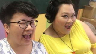 謝莉君("馬力")和34歲的林昱君(Amy)