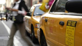 Yellow cabs in New York