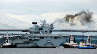 HMS Queen Elizabeth is one of two carriers being built at a combined cost of £6.2 billion
