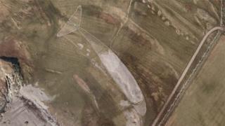 Aerial image by Ordnance Survey of The Colonsay Whale