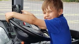 Five-year-old Alex Clarke
