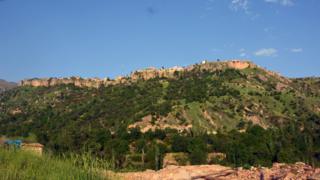 View of Amedi from across the valley