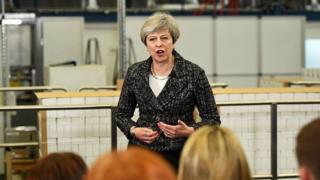 Theresa May speaking in Berkshire