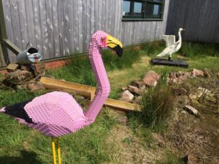 Lego flamingo