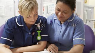 Nurses on a ward