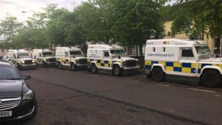 PSNI at Carnhill
