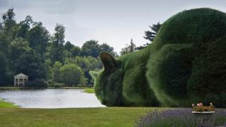Topiary cat