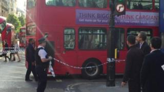 Scene of incident on Oxford Street