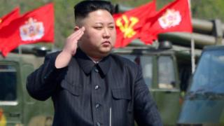 Kim Jong-Un attends combined fire demonstration of the services of the Korean Peoples Army in celebration of its 85th founding anniversary
