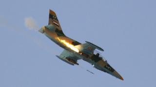 File image of Syrian war plane. August 2012