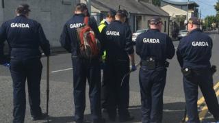 The scene at North Street was sealed off on Sunday
