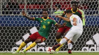 Vargas a ouvert le score du match Cameroun-Chili, à la 82e miniute.