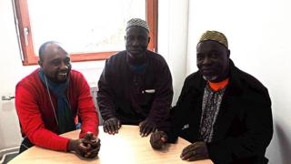Des émigrés africains en France