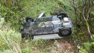 Scene of incident on A8003