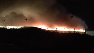 Llandow Caravan Park took this pic of the fire