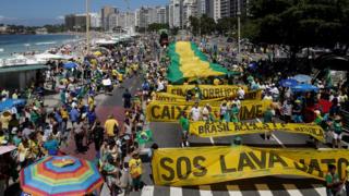 Manifestação a favor da operação Lava Jato