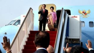 Presiden Joko Widodo bertolak menuju India dalam seri kunjungan ke lima negara Asia Selatan