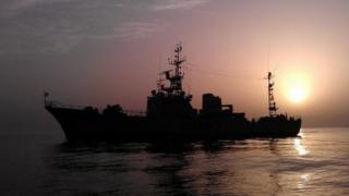 An anti-piracy ship like the one detained by police