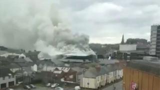 Fire in Newport