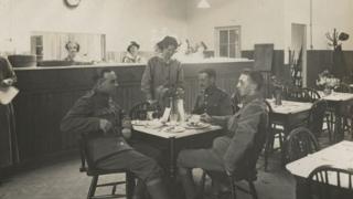 A scene from the Shakespeare hut
