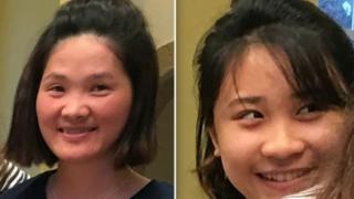 Thi Phan (left), 15, and 14-year-old Tram Le