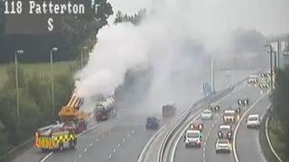 Crane fire