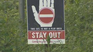Cilyrychen quarry is regularly patrolled to keep people out