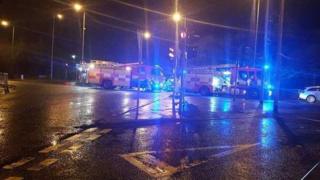Scene of fatal crash in Strabane