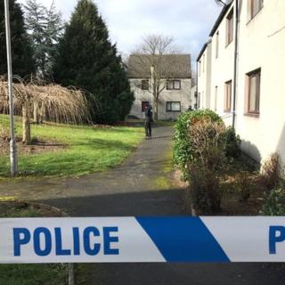 Police at scene