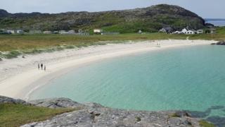 Achemelvich beach in the Highlands