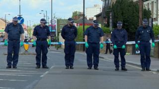 Forensic officers in Enfield