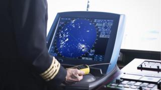 mando de control de un barco